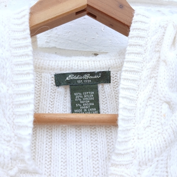 Eddie Bauer Sweater Vest Angora Blend XS - Picture 3 of 6